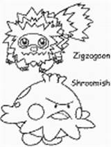 Pokemon Coloring Pages Printable Zigzagoon Coloring4free 2021 Characters Fun Print Library Color Johto Ws sketch template