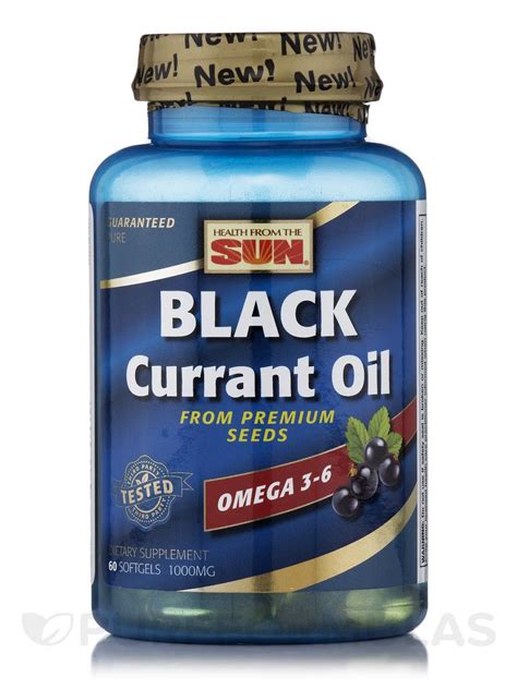 Black Currant Oil 1000 Mg 60 Softgels