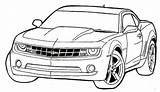 Coloring Car Pages Printable Cars Colouring Sheets Bumblebee Print Camaro Color Printables Book Kids Sheet Paper Race Chevrolet Vehicles Onlycoloringpages sketch template