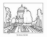 Shrine Coloring Drawing Deviantart Color Baha Bahai Pages Faith Drawings Colouring Books 5kb Children Getdrawings sketch template