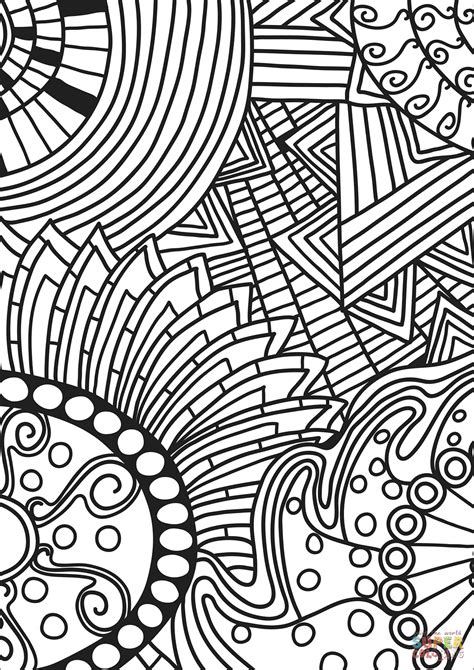 printable doodle coloring pages  calendar printable