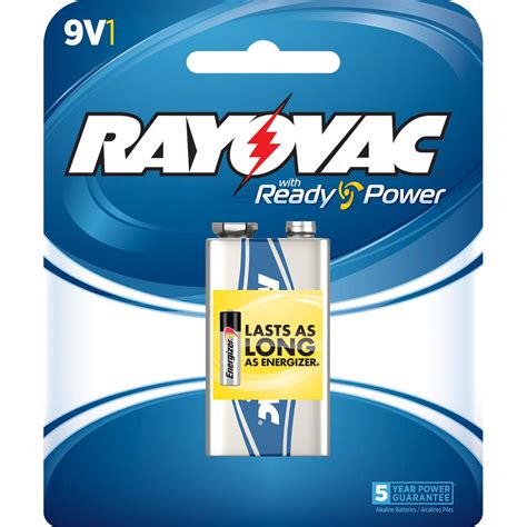 Rayovac Alkaline Batteries 9 Volt