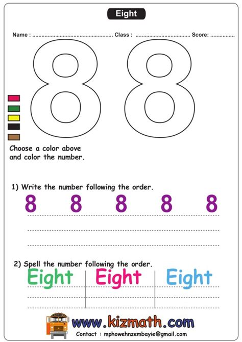 number  worksheet  pre  kindergarten lesson planet