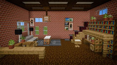 industrial style living room minecraft