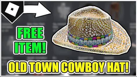 town cowboy hat roblox youtube