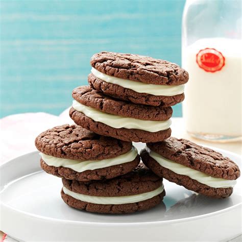 quick chocolate sandwich cookies recipe taste  home