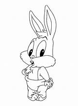 Bunny Bugs Coloring Pages Baby Looney Tunes Drawing Characters Printable sketch template