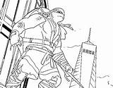 Ninja Raphael Turtles Coloring Teenage Mutant Coloringcrew sketch template