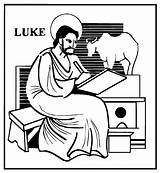 Vangeli Luca Vangelo Evangelisti Simbolo sketch template