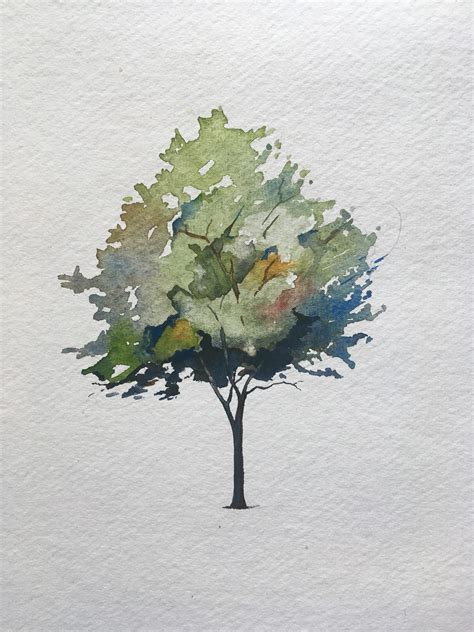 paint  tree  watercolors  christopher p jones
