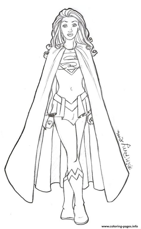 super girl coloring pages learny kids