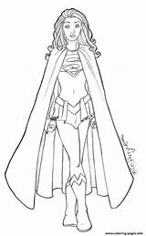 Coloring Pages Supergirl Printable Super Girl Print Superheroes Sheets Superhero Kids Hero Books Girls Book Dc Women Adults Info Color sketch template