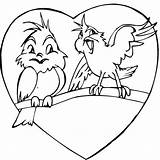 Coloring Valentines Birds Pages Color Valentine Printable Print Kids Two Book Heart Clipart Getcolorings Advertisement Singing Canaries Sitting Coloringpagebook sketch template