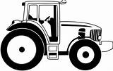 Clipart Tractor John Deere Tractors Library Farm Coloring sketch template