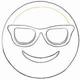Emoji Coloring Pages Sunglasses Face Nerd Draw Howtodrawdat Sketchite Template Glasses Sunglass Sketch Drawing Sun Step Faces Templates sketch template