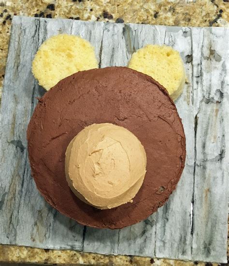bake  cutest  easiest bear head cake