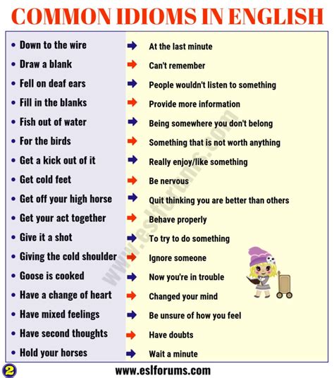 top  interesting idioms  kids   meaning esl forums