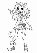 Coloring Monster High Pages Printable Kids Print sketch template