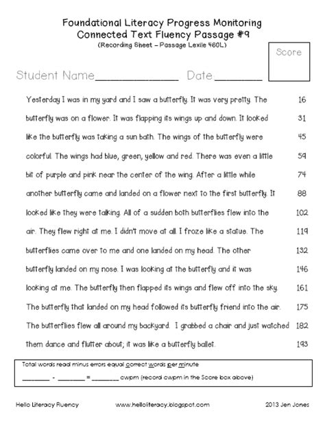 fluency worksheets  middle school worksheetocom