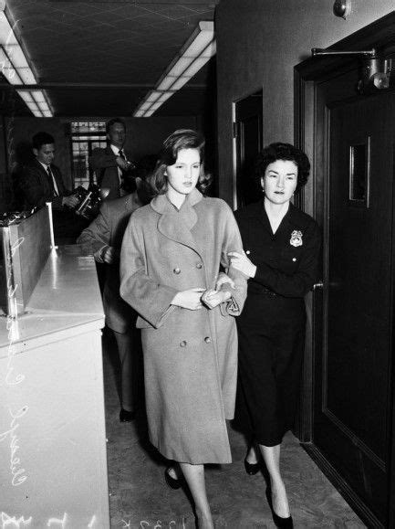 cheryl crane daughter of lana turner walking into court late 1950s real gangsters