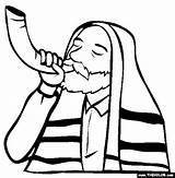 Shofar Rosh Hashanah Yom Kippur Thecolor Teruah Testamento Antico Religiocando Saul sketch template