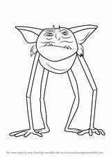 Goblin Trollhunters Draw Troll Hunters Drawing Coloring Pages Step Tv Netflix Cartoon Series Template Sketch Tutorials Claire Hunter Drawingtutorials101 sketch template