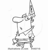 Dunce Clipart Illustration Royalty Toonaday Rf sketch template