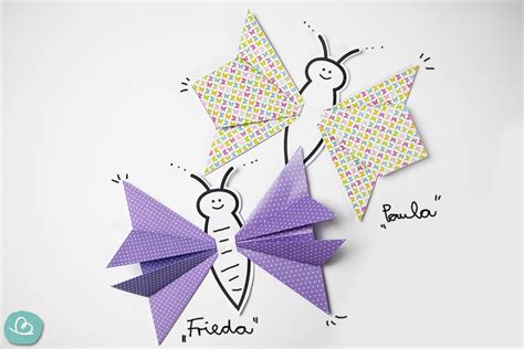 origami schmetterling falten anleitung fuer kinder wunderbuntde