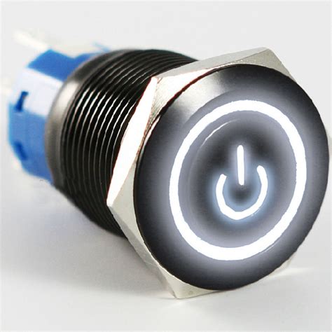 ee support black   mm colors led light metal push button toggle switch car styling xy