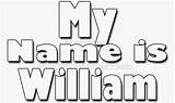 Name Coloring William Ariel Names Christian Aiden sketch template
