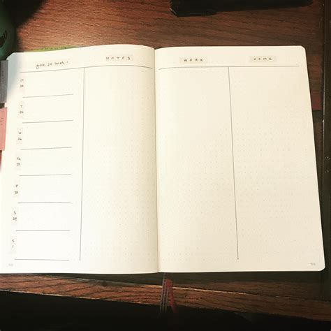 simple weekly layout rbasicbulletjournals