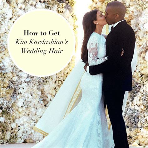 how to get kim kardashian s wedding hair beauty board
