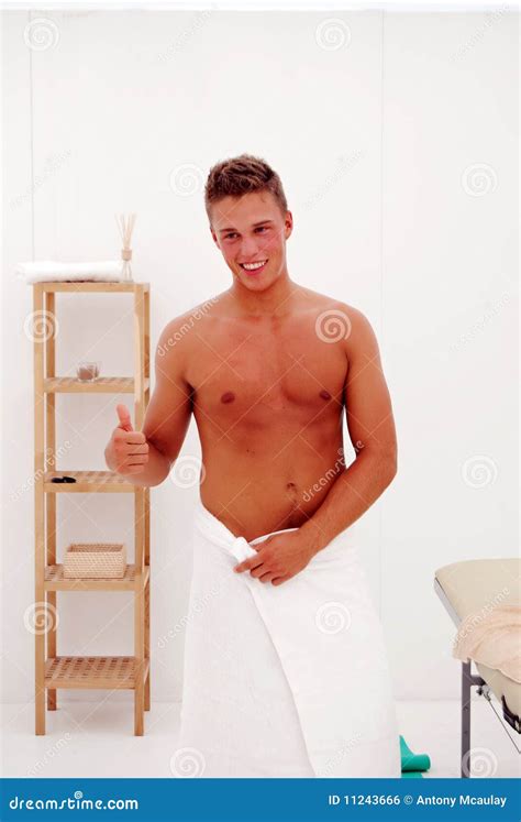 young man  spa stock photo image  handsome male