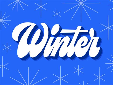 winter logo design typography event logo winter illustration