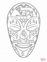 Mask Coloring African Pages Masks Printable Patterns Kids Crafts Designlooter Wooden Cultural Burning Wood 93kb Choose Board sketch template