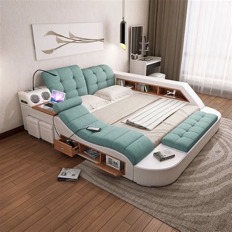 Smart Massage Tatami Bed Cloth Bed Master Bedroom 1 8 M