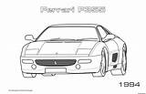 F355 Coloring4free Colorier sketch template