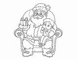 Claus Santa Coloring Christmas Child Coloringcrew sketch template
