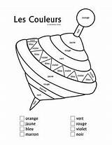 Couleurs Les French Worksheet Freebie Recognizing Names Coloring Color Subject Worksheets Activities sketch template
