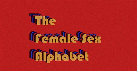 The Female Sex Alphabet The Dots