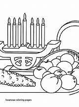 Kwanzaa Coloring Pages Getdrawings Symbols sketch template