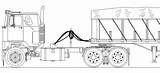 Mack Line Search Rigs Camion Dessins Camiones Dibujo Kenworth Planos Camions sketch template