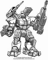 Mecha Mech Robots War Zone Freelance Drawing источник sketch template