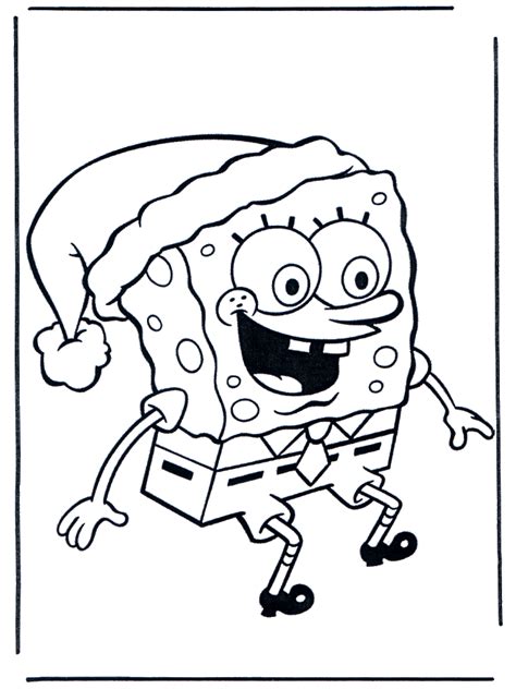 spongebob christmas coloring pages coloring pages