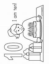 Year Coloring Pages Olds Old Girl Birthday sketch template