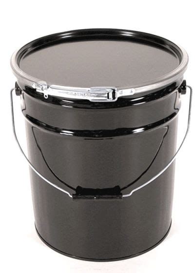 crid   gallon steel pail open head lever lock cover
