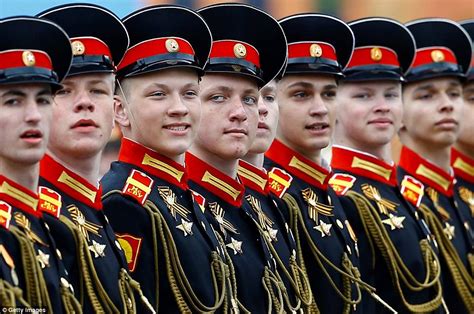 Russian Army Personnel Rehearse For Annual Victory Day March Daily