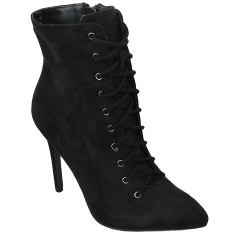 delicious shoes delicious women ankle boots stiletto high heels lace  bootie side zipper