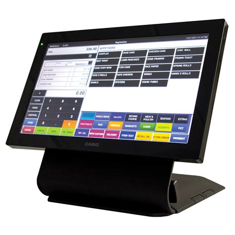 casio  touch screen pos system