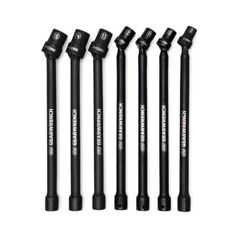 gearwrench  pinless universal impact metric extension socket set  pc  drive  point